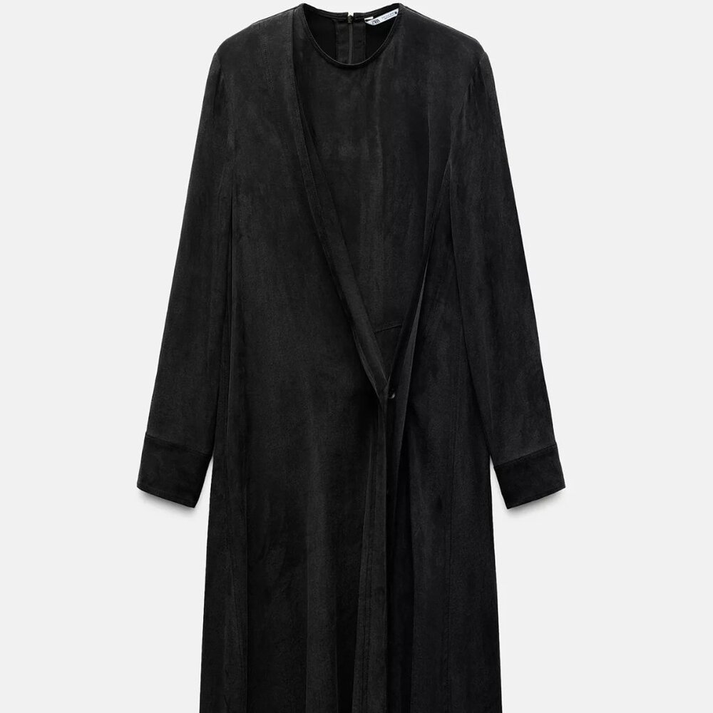 Zara ZW Collection Long Multi-Positional Dress Size L